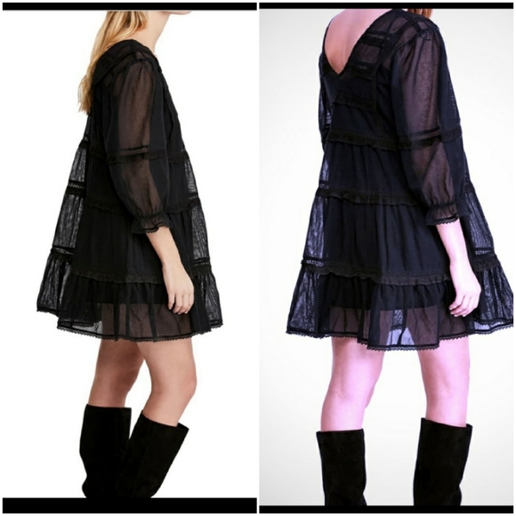 Free People Berline Mesh Trapeze Mini Dress - Picture 4 of 10